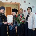 Поздравление ветеранов с юбилейной датой Победы