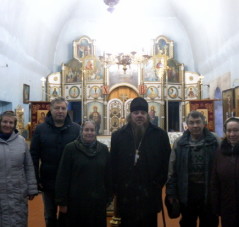 Реставрационные работы в храме.