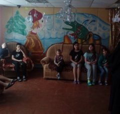 Рождественнкая елка в селе